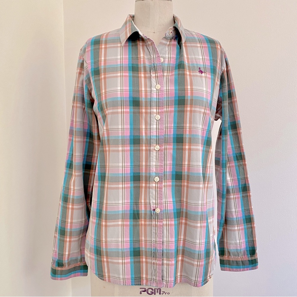 Jack Wills Plaid Cotton Shirt Blouse